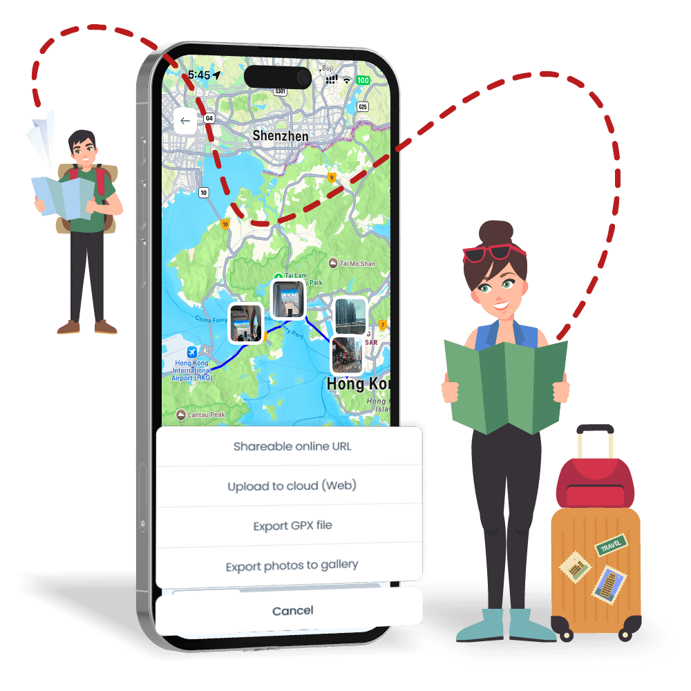 Export And Share Trips